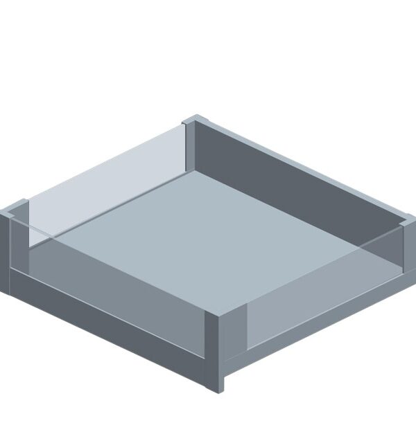 Quo Type Glass drawer side(inter drawer)（128mm）